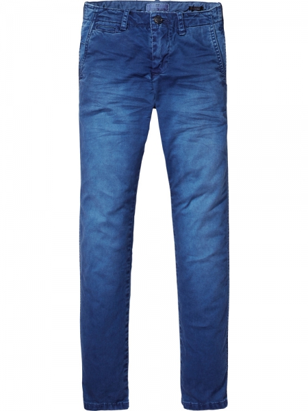 SCOTCH SHRUNK  - Chino mit cooler Waschung in blau