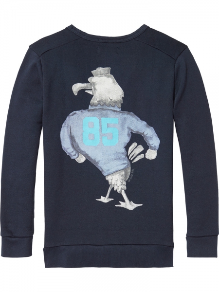 Scotch Shrunk - crew neck sweat with photoprint artwork