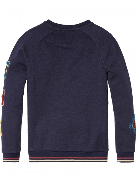 Scotch Shrunk - crew neck sweat with towel artworks