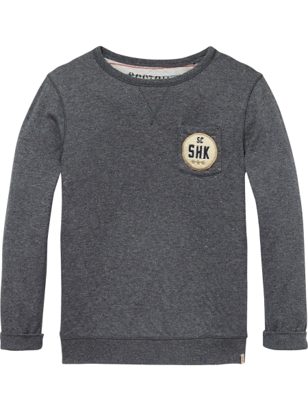 Scotch Shrunk - reversible crewneck sweat in bonded neps quality