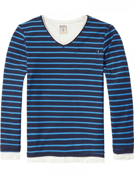 Scotch Shrunk - 2in1 style double layer long sleeve tee