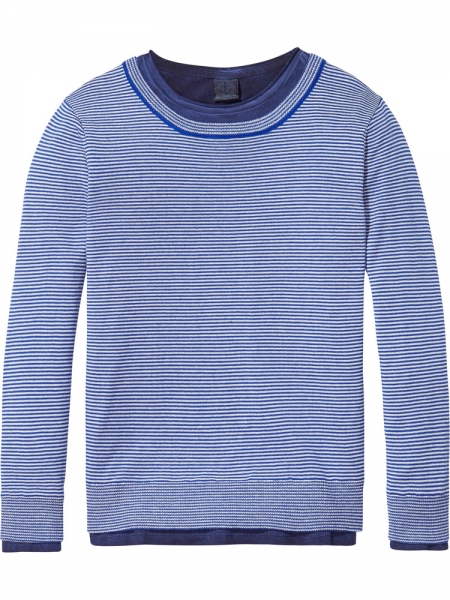 SCOTCH SHRUNK - 2in1 style pullover with inner tee