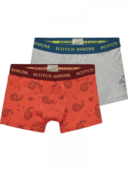 SCOTCH SHRUNK  - 2-Pack Boxershorts grau und rot