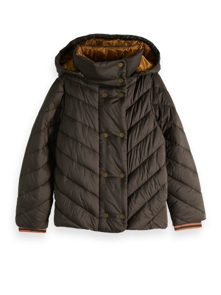 Scotch R'Belle - padded jacket with detachable hood short length