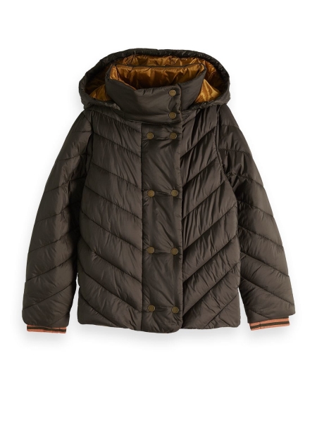 SCOTCH R'BELLE - wattierte Steppjacke military brown