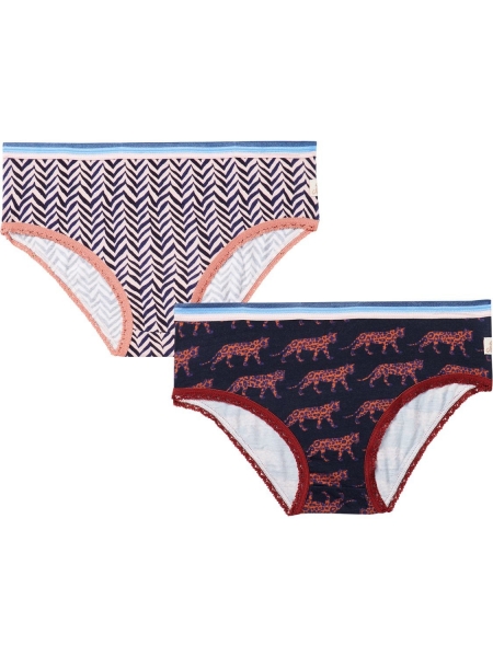 SCOTCH R'BELLE -  Panties Doppelpack blau mit Print