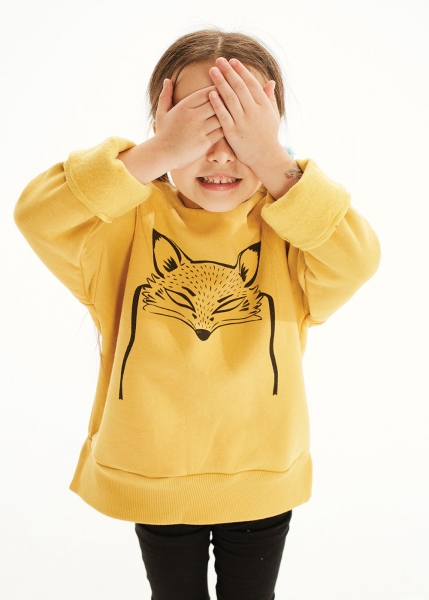 kids on the moon - fox mask sweatshirt