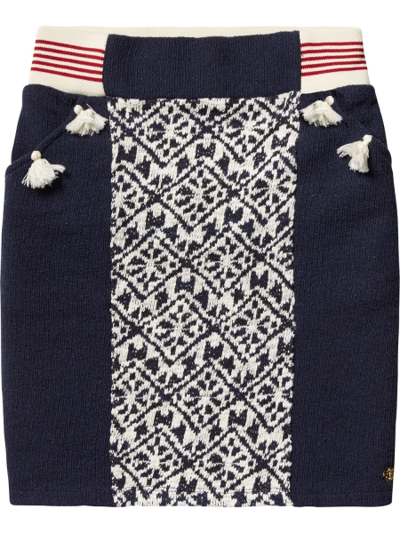 Scotch R'Belle - sweat skirt in jacquard quality