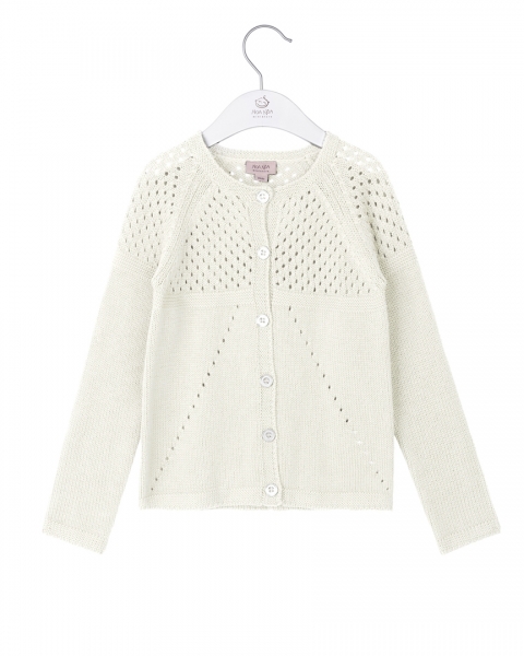 Noa Noa miniature - Cardigan Baumwolle in off-white