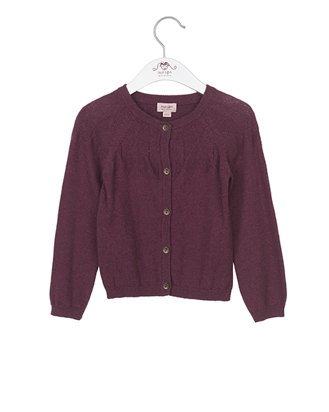 noa noa miniature - wool cardigan crushed violets