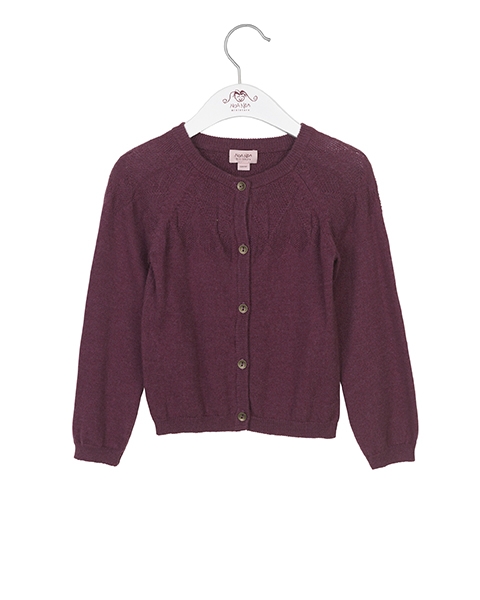 Noa Noa miniature -  Strick Cardigan in crushed violets