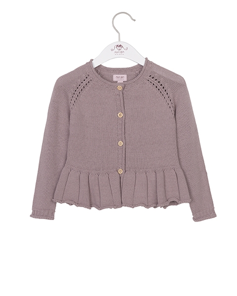 Noa Noa miniature -  Baumwoll Cardigan mit Volant