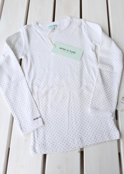 MINI A TURE - longsleeve ELI white