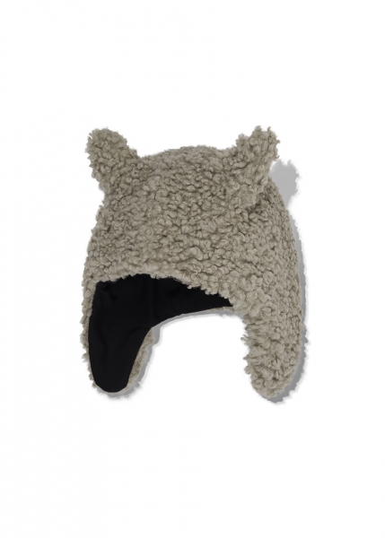 kids on the moon - faun faux fur cap beige