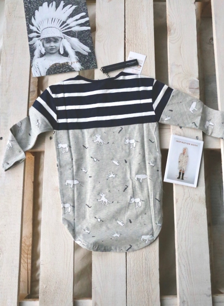 little10days - dress stripe mix
