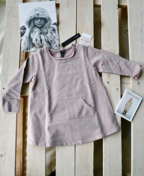 little10days - kangaroo dress pink