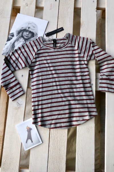 little10days - raglan tee stripe