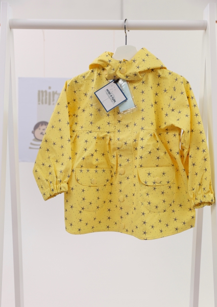 MINI A TURE  -  Regenjacke CHARLENE yellow popcorn mit Sternen