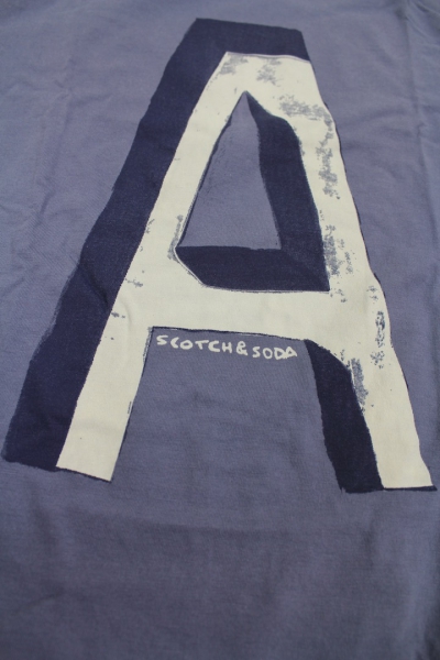 SCOTCH SHRUNK  - "Letter" Longsleeve in graublau