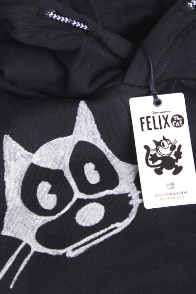Scotch Shrunk - Felix the Cat hoodie black