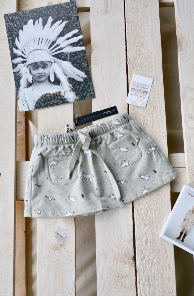 little10days - skirt ollie grey melange