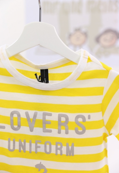 little10days - stripe short-sleeve tee