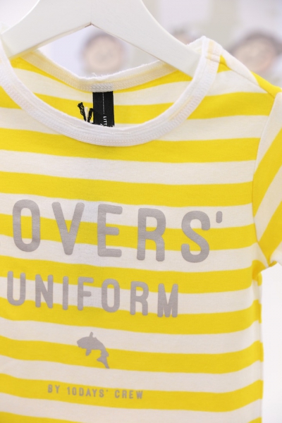 little10days - stripe short-sleeve tee