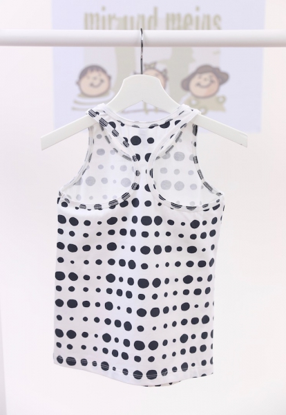 little10days - Top Tanktop Dots weissblau