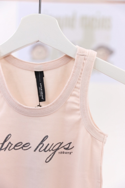 little10days - singlet rib in pale rose