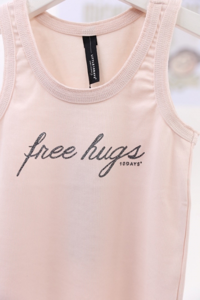 little10days - singlet rib in pale rose