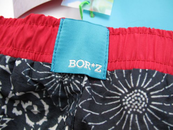 Bor*z -  Badeshorts blau gemustert
