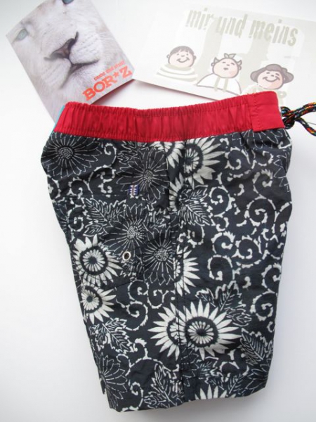 Bor*z -  Badeshorts blau gemustert