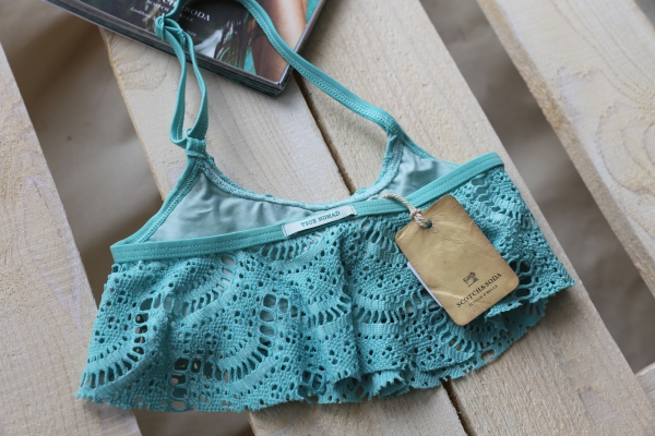 SCOTCH R'BELLE - Bikini in aqua blue mit Spitze