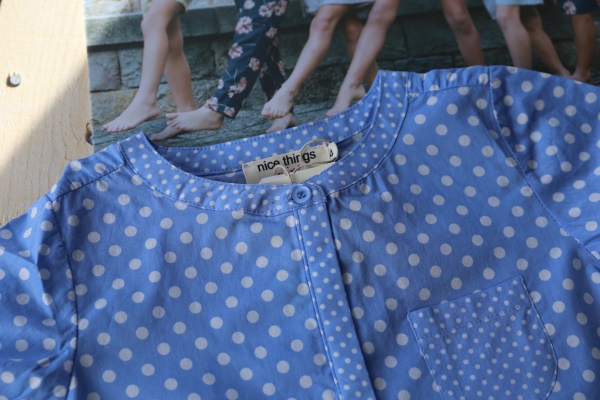 nice things mini - "polka dots" patch shirt