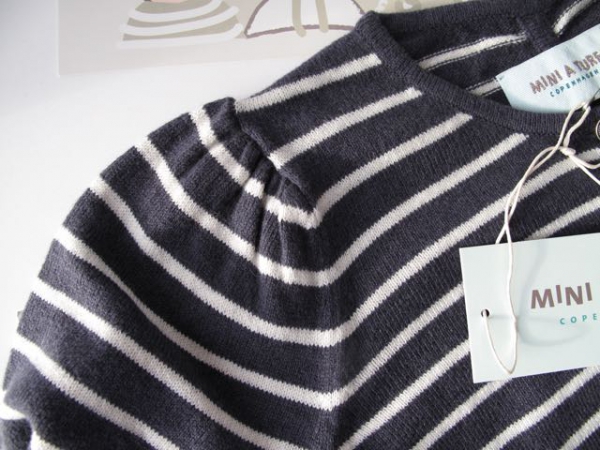 MINI A TURE - Cardigan CEBINA blau-weiss gestreift