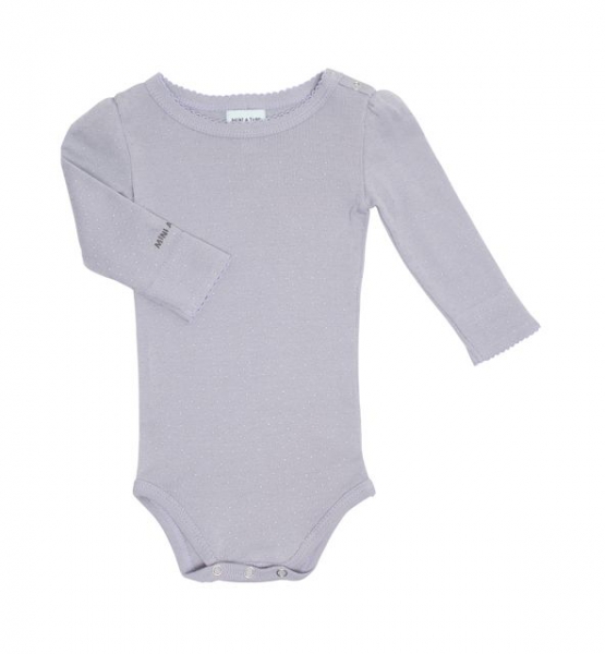 MINI A TURE  -  Body EDDA Langarm lavender grey