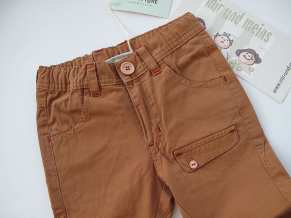 MINI A TURE  -  Chinopants Corty braun
