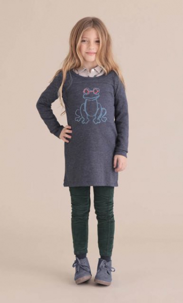 Nice Things Mini  - Jerseykleid / Longshirt mit Flockprint