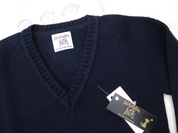 KENSINGTON KIDS    Merino-Pullover mit V-Ausschnitt