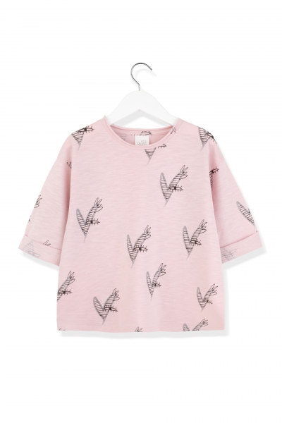 kids on the moon - happy hearts t-shirt