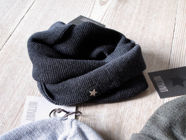 Huttelihut - neck tube in dark grey
