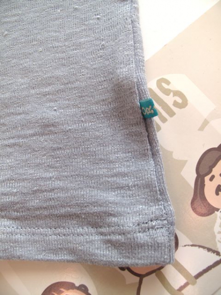 Bor*z  - Leinen Poloshirt in rauchblau