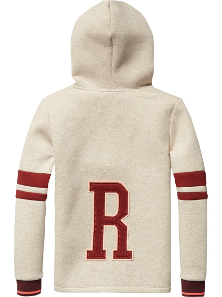 Scotch R'Belle - zip through hoodie in neoprene quality