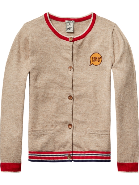 Scotch R'Belle - basic cardigan with embroidery