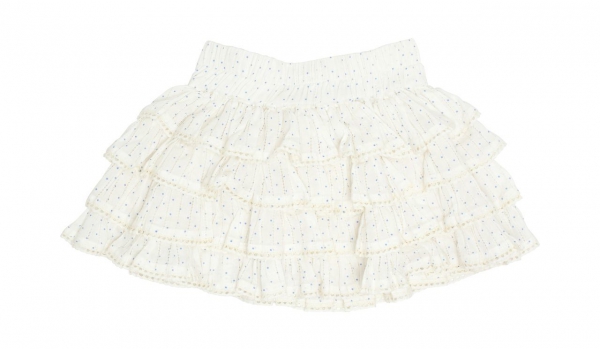 MINI A TURE - Rock HARPA vanille mit blauen Dots
