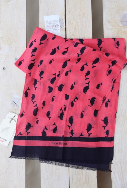 nice things mini - "nice whales" scarf