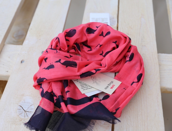 nice things mini - "nice whales" scarf