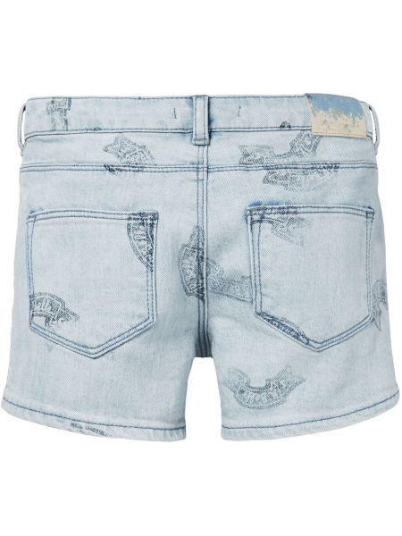 Scotch R'Belle - boyfriend fit denim shorts with print