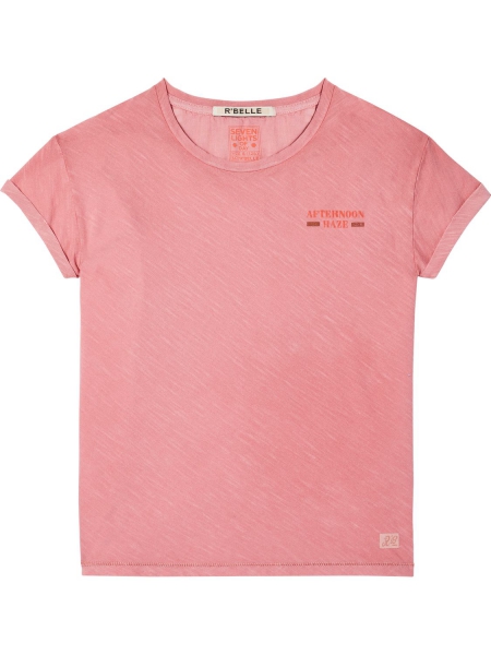 Scotch R'Belle - loose fit tee with chest artwork and lurex details