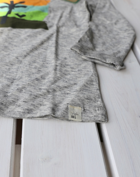 Scotch Shrunk - longsleeve basice tee with chest artwork